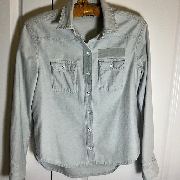 BDG Stone hue Casual Utility Shirt /Workwear button shirt/ Denim-style Shirt xs - Picture 1 of 9